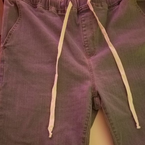 PLUS DRAWSTRING WAIST SPLIT HEM JEANS SIZE 18 - Picture 3 of 6